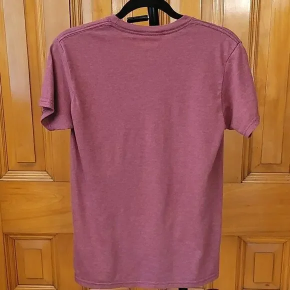 Maroon Graphic Lobster T-Shirt Portland Maine Size Small Unisex Funny - Picture 2 of 6